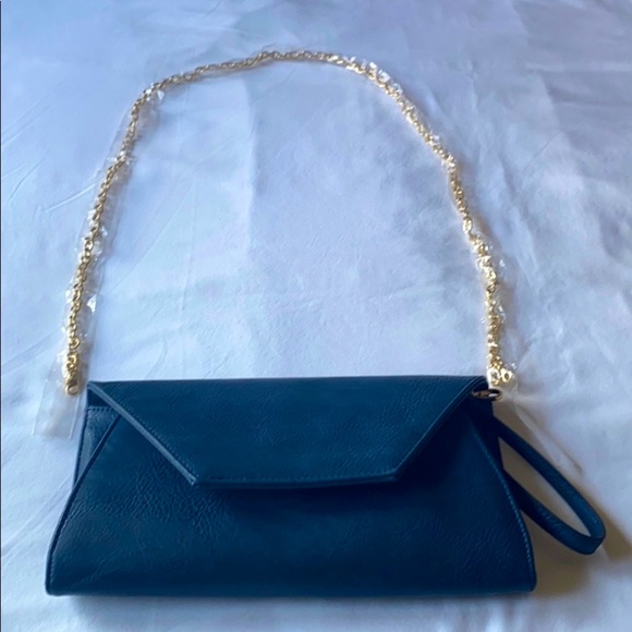 Navy Envelope Clutch - Picture 8 of 9
